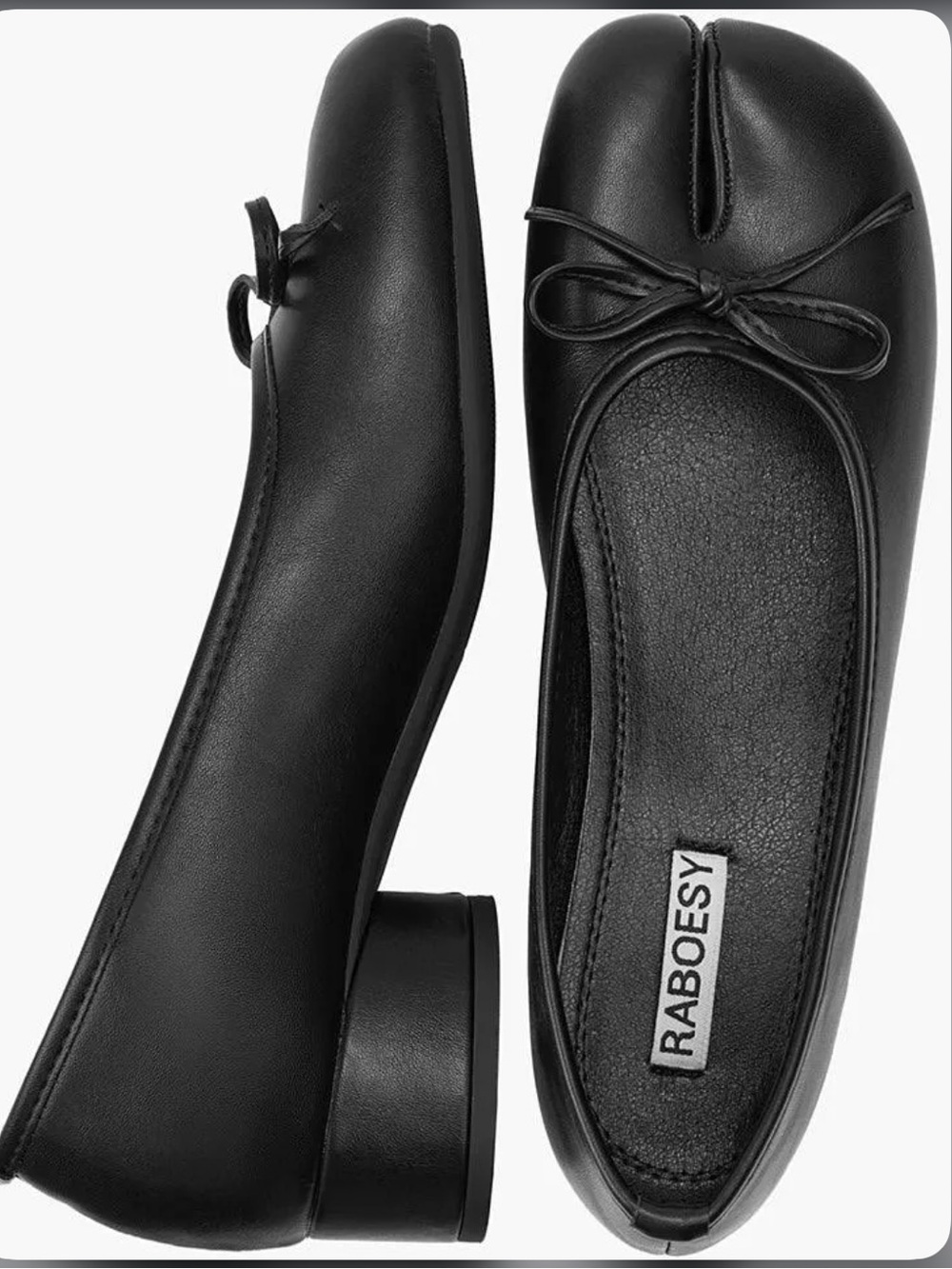 Black Tabi Ballet Flats NWT